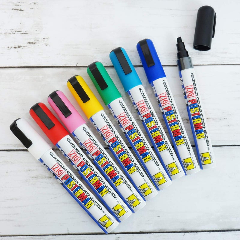 Zig Posterman Broad Tip Markers, Multicolor, 8-Pack - Image 2